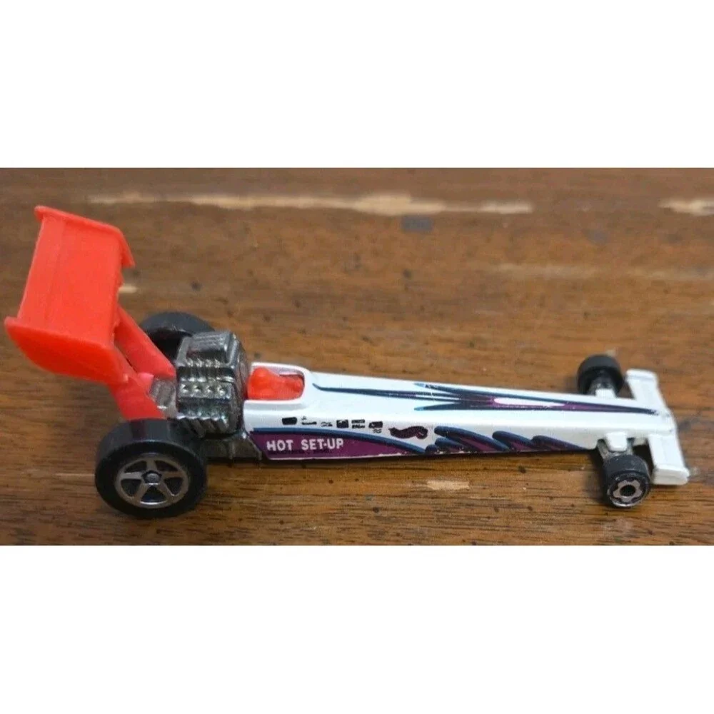 Hot Wheels Top Fuel Racing Dragster Hot Set-up White 1992 Vintage